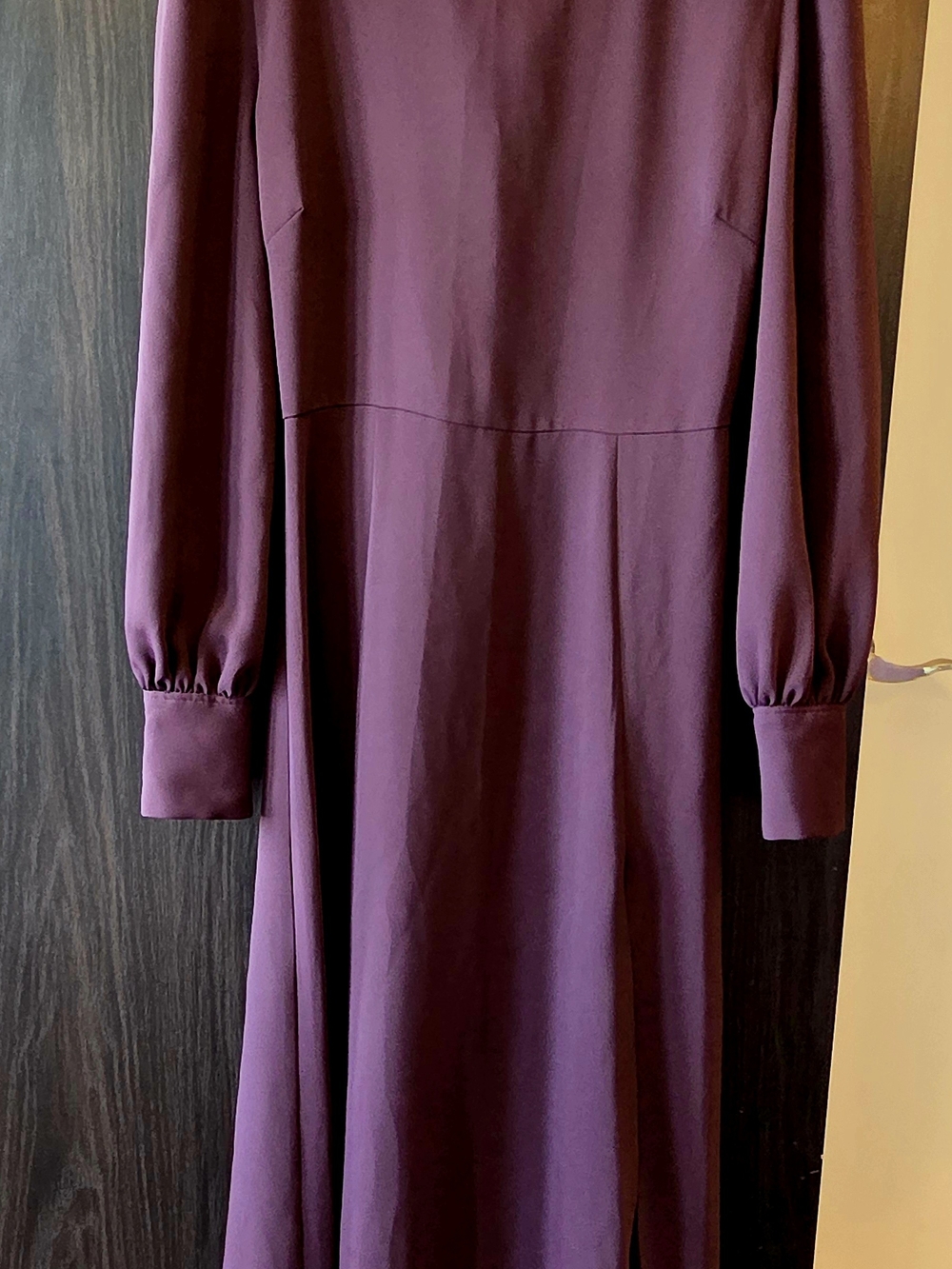 Babaton Long Sleeve Midi Dress in Plum